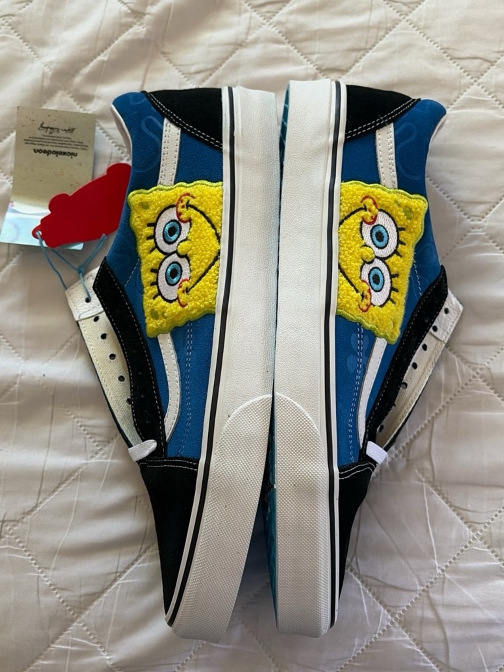 Vans Sneakers Blue White Sole with Bubble Graphic
